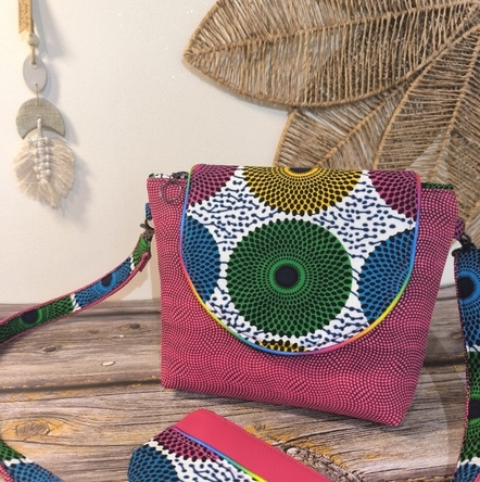 sac inès wax rose disques